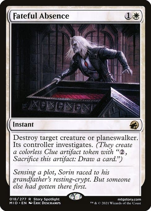 Fateful Absence from Innistrad: Midnight Hunt (Rare)