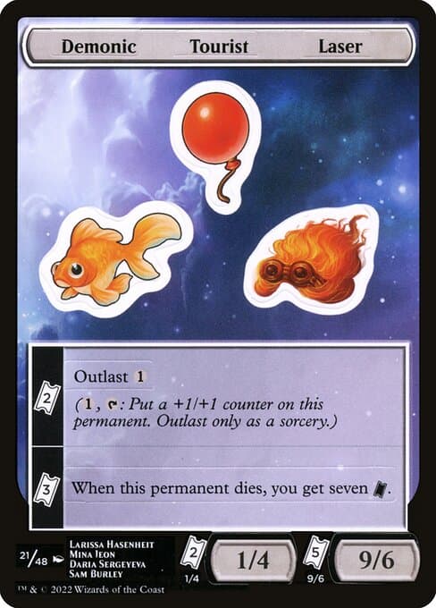 Demonic Tourist Laser from Unfinity Sticker Sheets (Common)