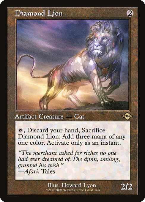 Diamond Lion from Modern Horizons 2 (Rare)