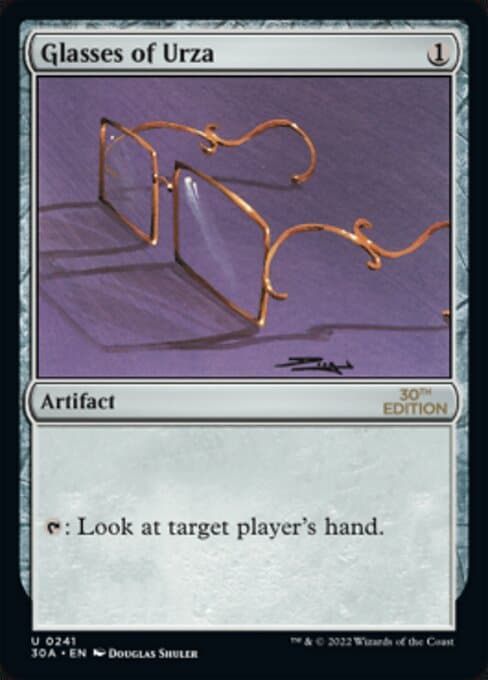Glasses of Urza from 30th Anniversary Edition (Uncommon)