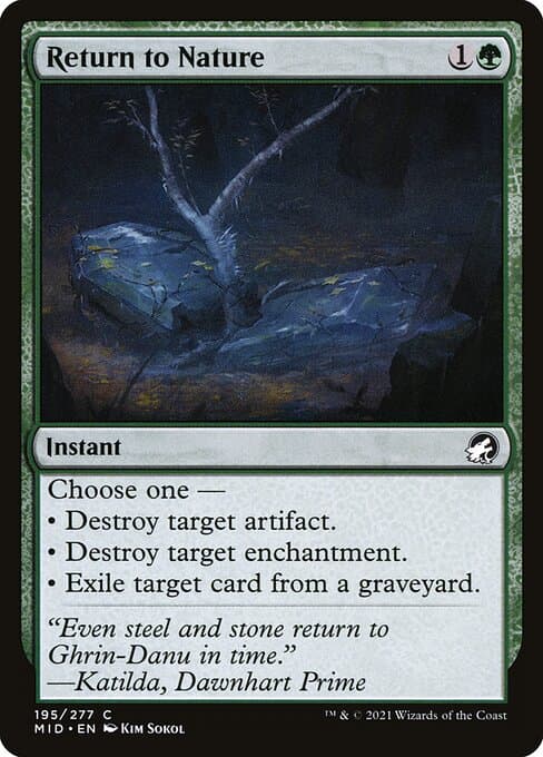 Return to Nature from Innistrad: Midnight Hunt (Common)