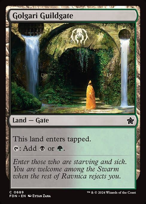Golgari Guildgate from Foundations (Common)