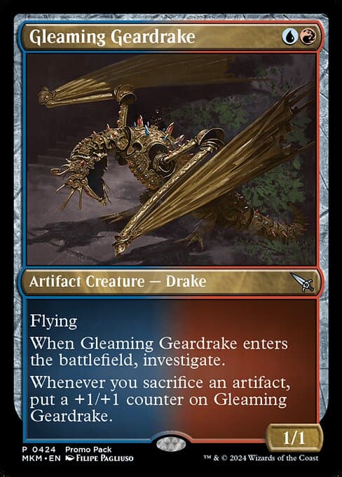 Gleaming Geardrake from Murders at Karlov Manor (Uncommon)