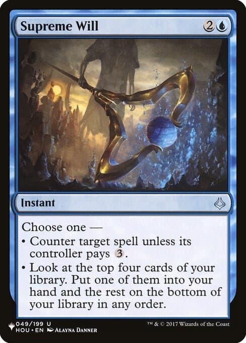 Supreme Will from The List (Uncommon)