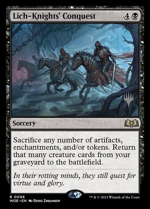 Lich-Knights' Conquest from Wilds of Eldraine Promos (Rare)