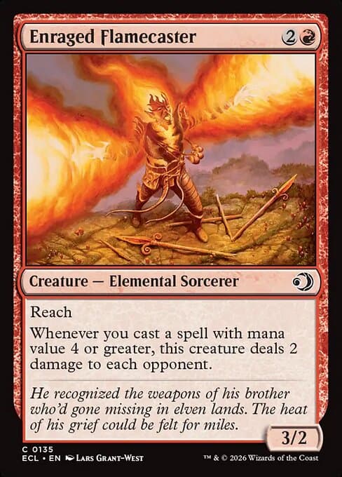 Enraged Flamecaster from Lorwyn Eclipsed (Common)