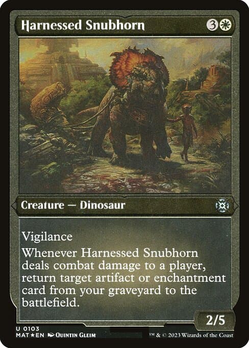 Harnessed Snubhorn from March of the Machine: The Aftermath (Uncommon)
