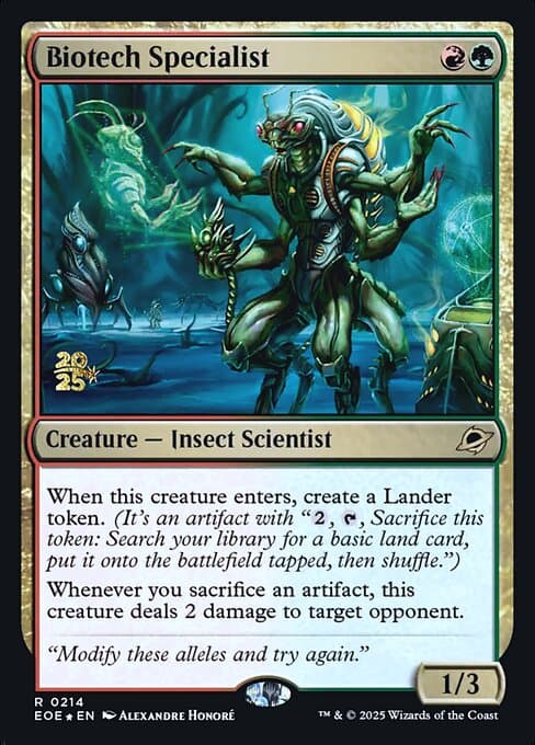 Biotech Specialist from Edge of Eternities Promos (Rare)
