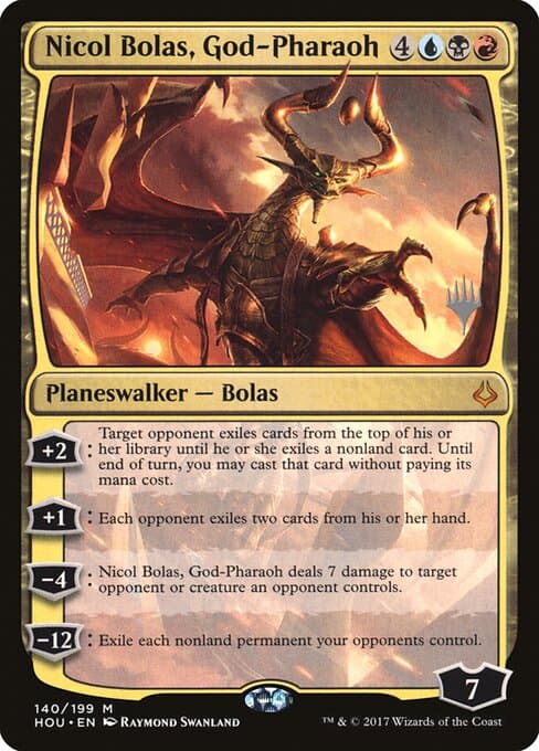 Nicol Bolas, God-Pharaoh from Hour of Devastation Promos (Mythic)