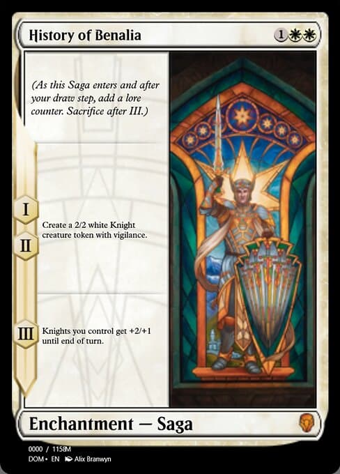 History of Benalia from Magic Online Promos (Mythic)