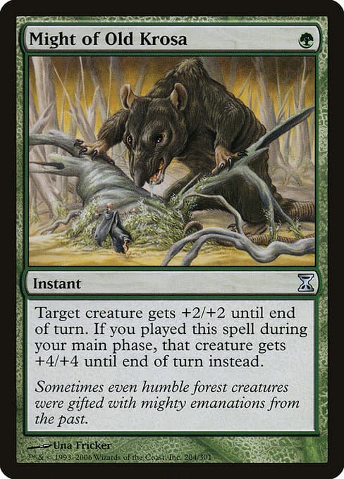 Might of Old Krosa from Time Spiral (Uncommon)