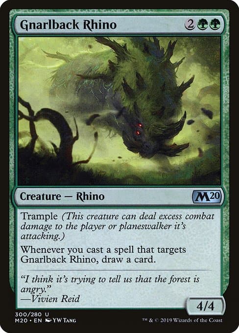 Gnarlback Rhino from Core Set 2020 (Uncommon)