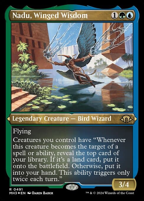 Nadu, Winged Wisdom from Modern Horizons 3 (Rare)