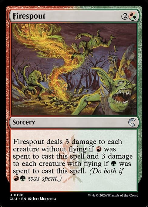 Firespout from Ravnica: Clue Edition (Uncommon)