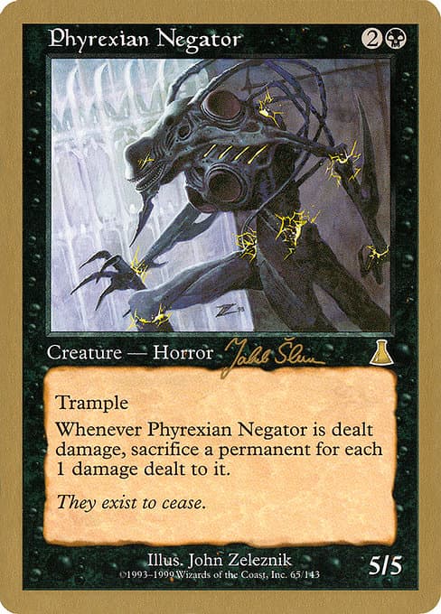 Phyrexian Negator from World Championship Decks 1999 (Rare)