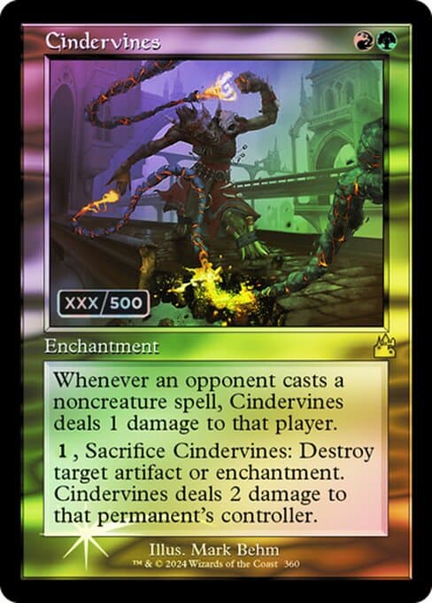 Cindervines from Ravnica Remastered (Rare)