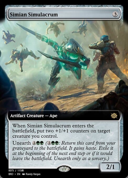 Simian Simulacrum from Magic Online Promos (Rare)