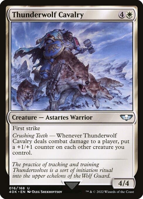 Thunderwolf Cavalry from Warhammer 40,000 Commander (Uncommon)