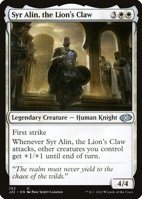 Syr Alin, the Lion's Claw (Uncommon)
