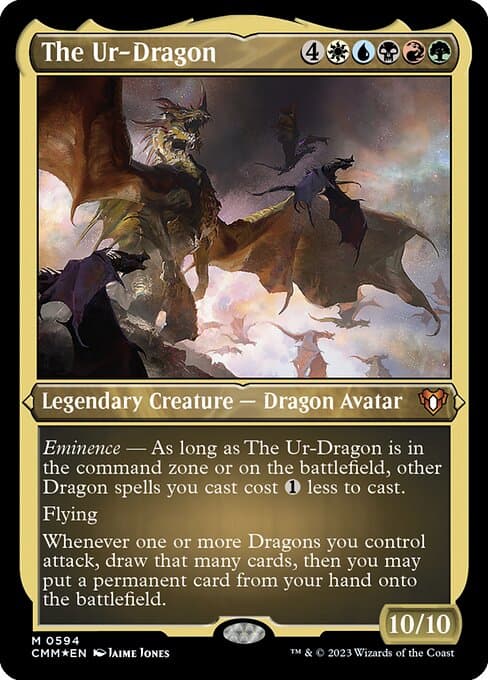 The Ur-Dragon from Commander Masters (Mythic)