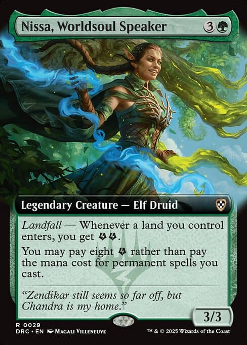 Nissa, Worldsoul Speaker from Aetherdrift Commander (Rare)