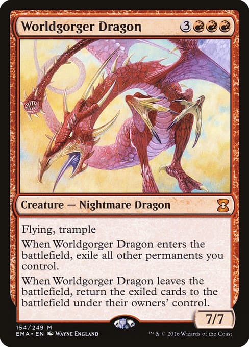 Worldgorger Dragon from Eternal Masters (Mythic)