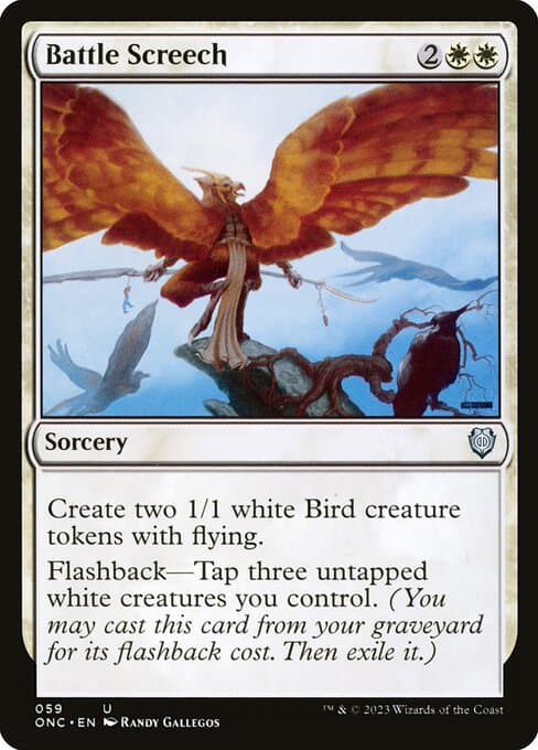 Battle Screech from Phyrexia: All Will Be One Commander (Uncommon)