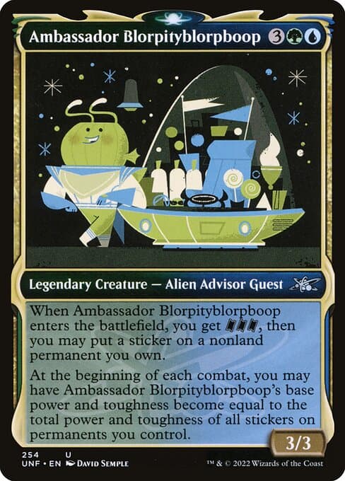 Ambassador Blorpityblorpboop from Unfinity (Uncommon)