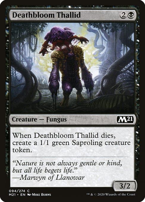 Deathbloom Thallid from Core Set 2021 (Common)