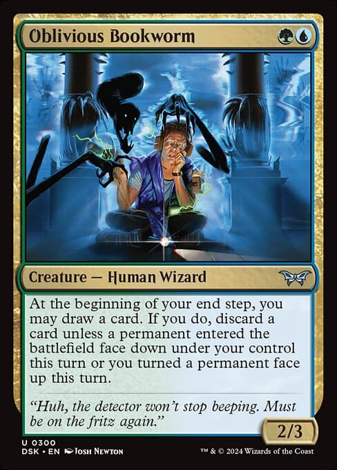 Oblivious Bookworm from Duskmourn: House of Horror (Uncommon)