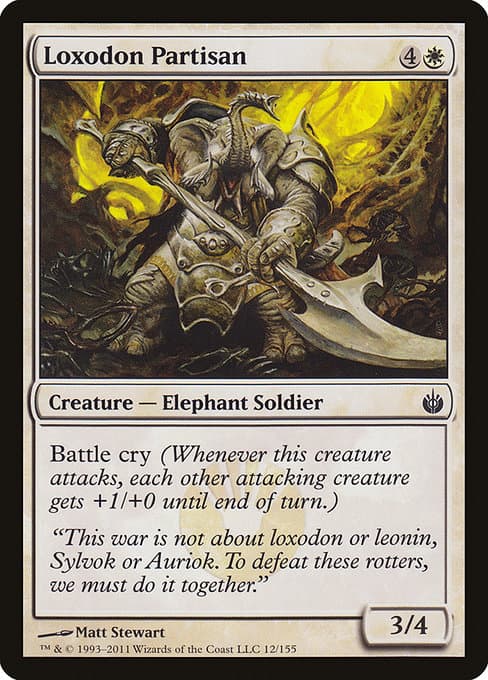 Loxodon Partisan from Mirrodin Besieged (Common)