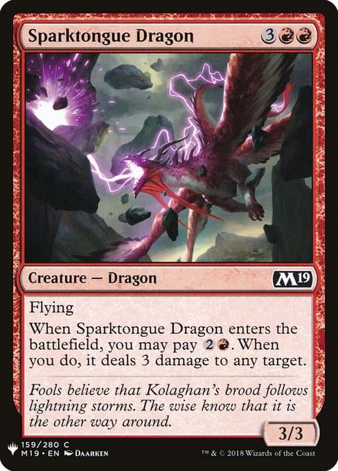 Sparktongue Dragon from The List (Common)