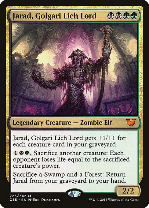 Jarad, Golgari Lich Lord from Commander 2015 (Mythic)