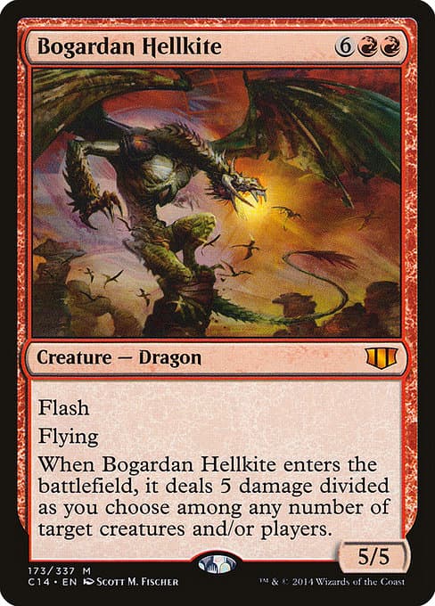 Bogardan Hellkite from Commander 2014 (Mythic)