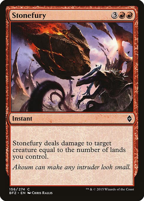 Stonefury from Battle for Zendikar (Common)