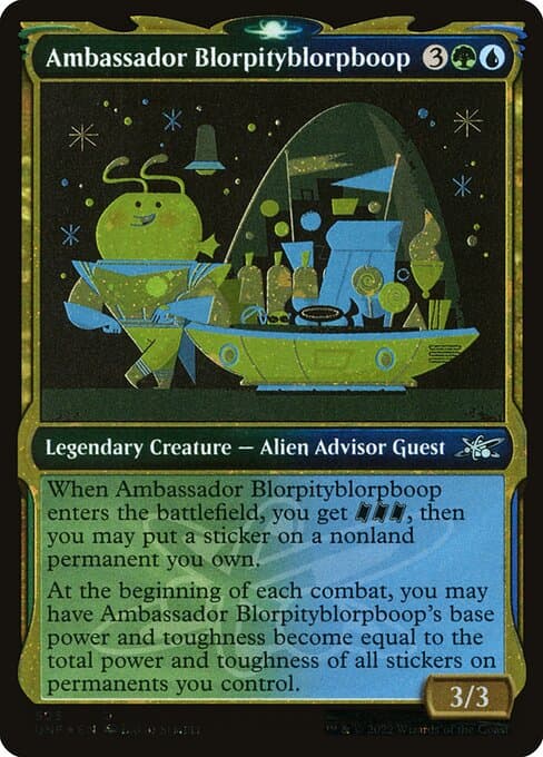 Ambassador Blorpityblorpboop from Unfinity (Uncommon)