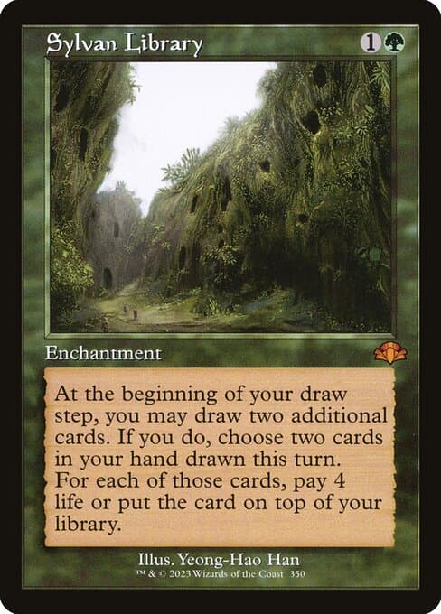 Sylvan Library from Dominaria Remastered (Mythic)