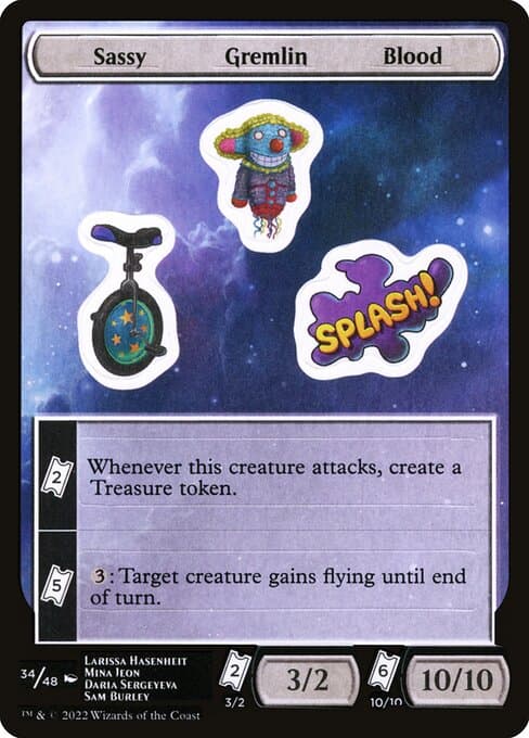 Sassy Gremlin Blood from Unfinity Sticker Sheets (Common)