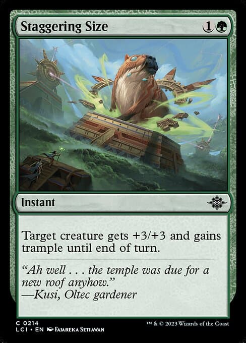 Staggering Size from The Lost Caverns of Ixalan (Common)