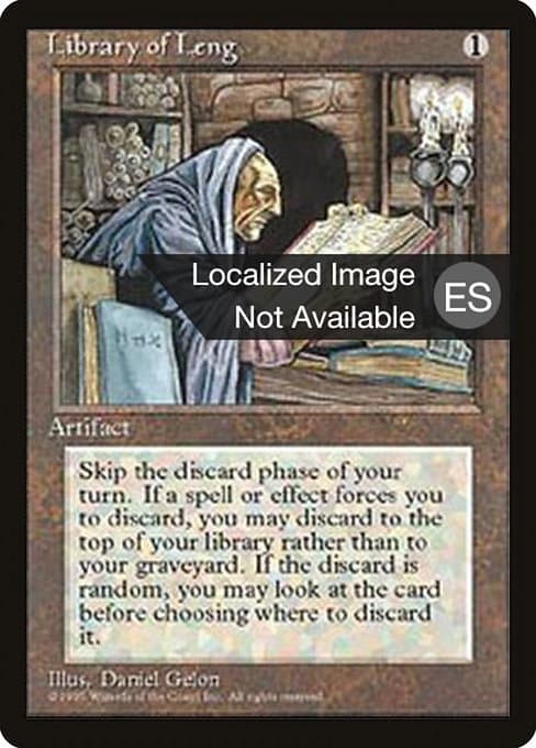 Library of Leng from Fourth Edition Foreign Black Border (Uncommon)