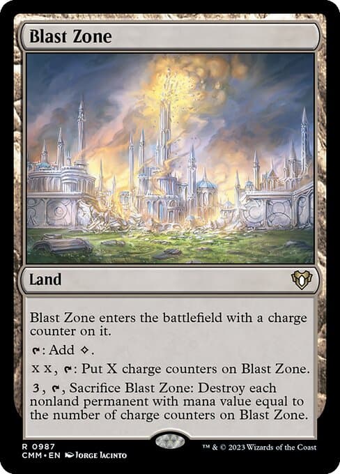 Blast Zone from Commander Masters (Rare)