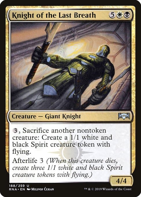 Knight of the Last Breath from Ravnica Allegiance (Uncommon)
