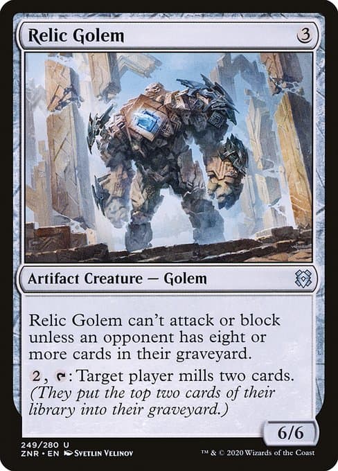 Relic Golem from Zendikar Rising (Uncommon)