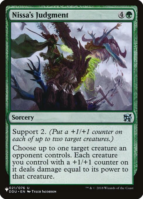 Nissa's Judgment from The List (Uncommon)