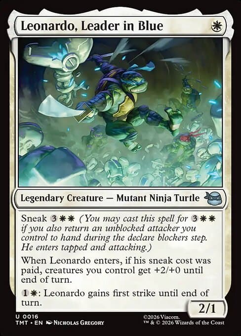 Leonardo, Leader in Blue (Uncommon)