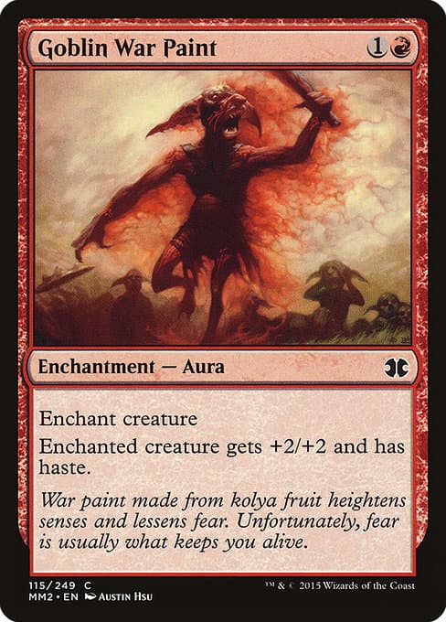 Goblin War Paint from Modern Masters 2015 (Common)