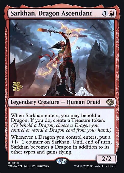 Sarkhan, Dragon Ascendant from Tarkir: Dragonstorm Promos (Rare)