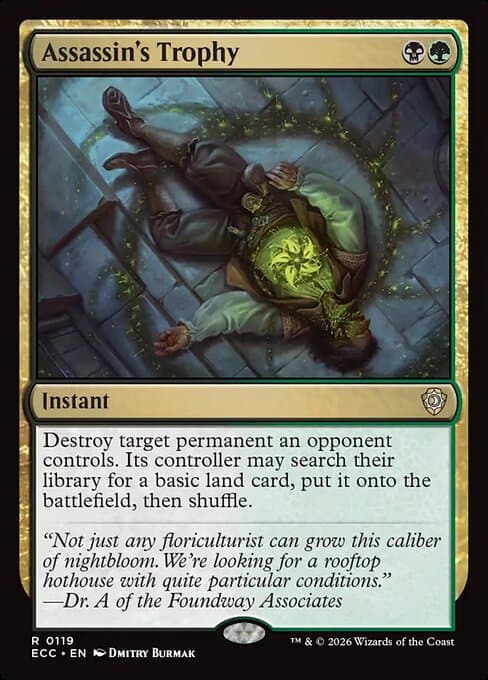 Assassin's Trophy from Lorwyn Eclipsed Commander (Rare)