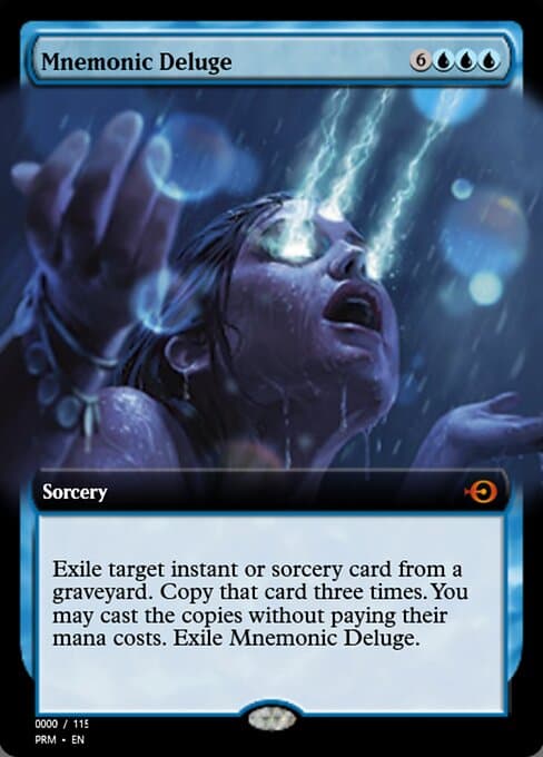 Mnemonic Deluge from Magic Online Promos (Mythic)