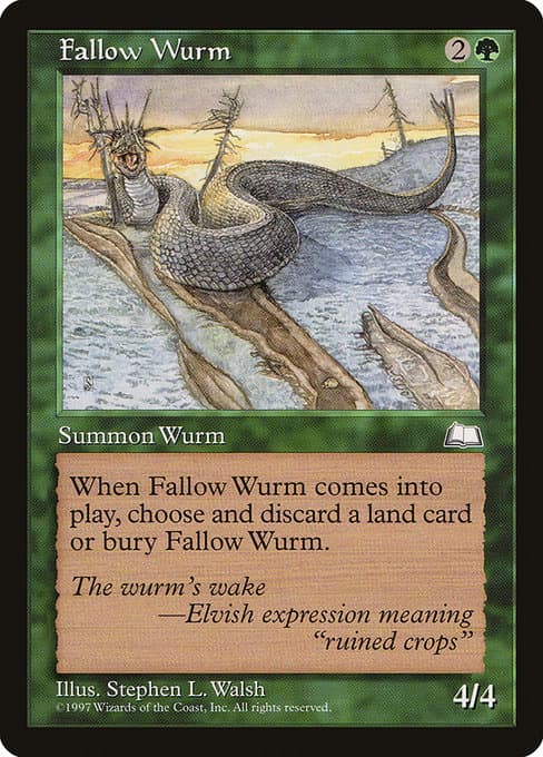Fallow Wurm from Weatherlight (Uncommon)